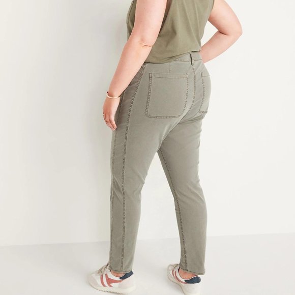 Old Navy O.G. Women's High-Waisted Straight Chinos For Women New - Picture 3 of 4